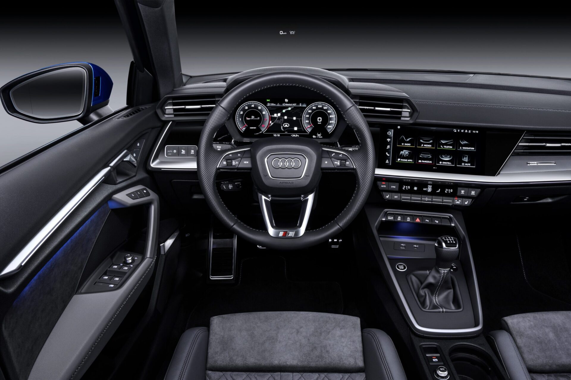 comparativa coches compactos renting vw golf interior