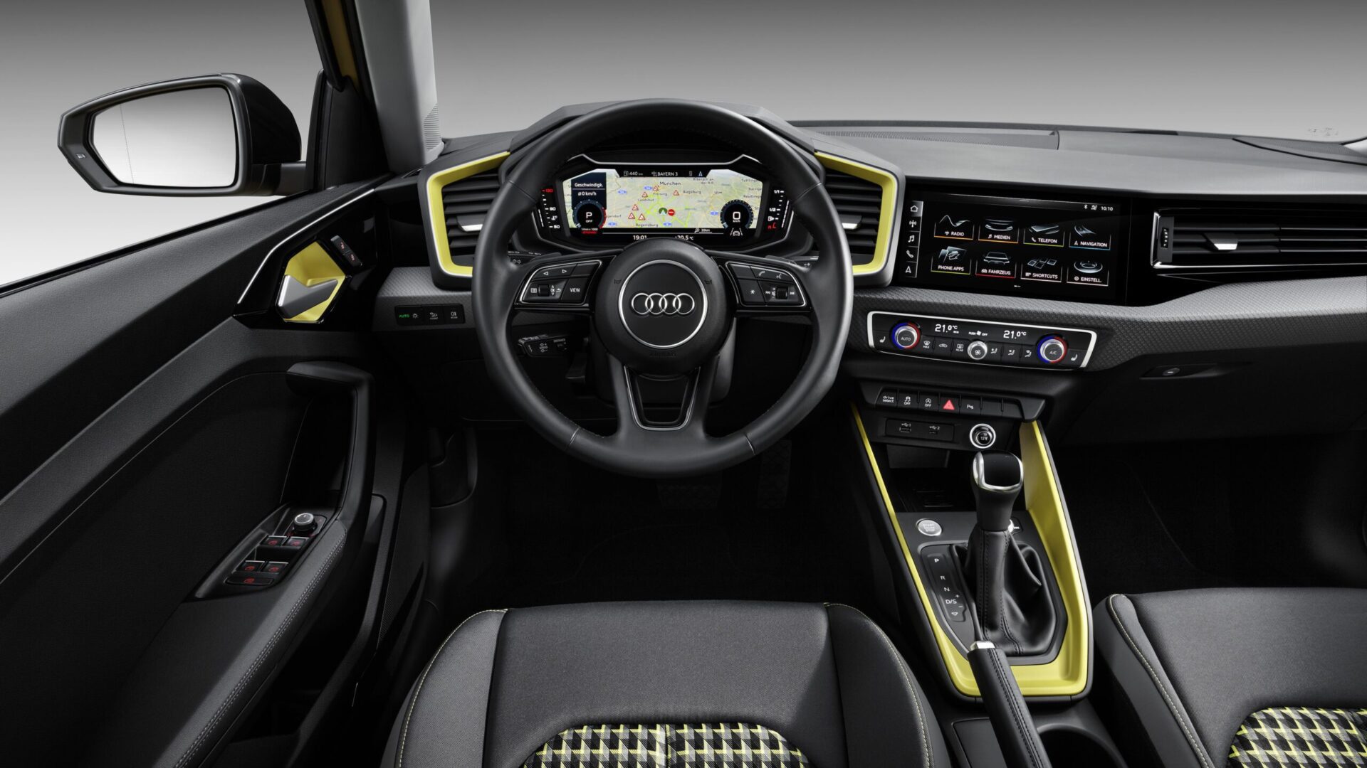 Interior y plazas delanteras del Audi A1