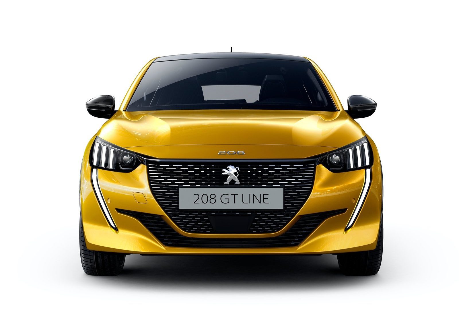 vista frontal peugeot 208